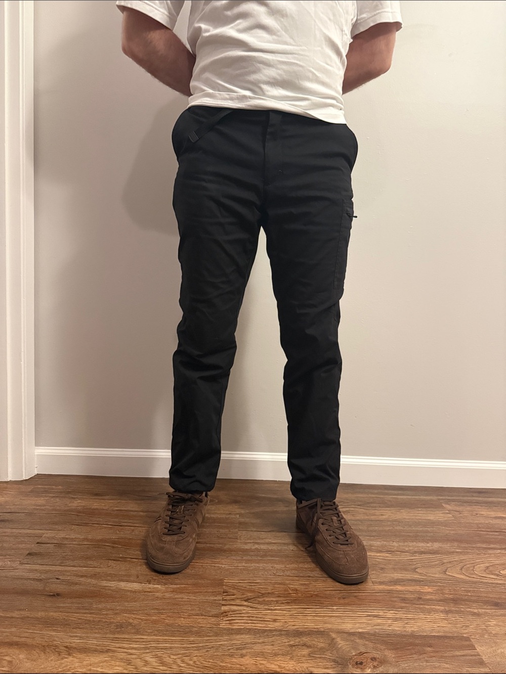 Uniqlo Black fleece lined winter pants